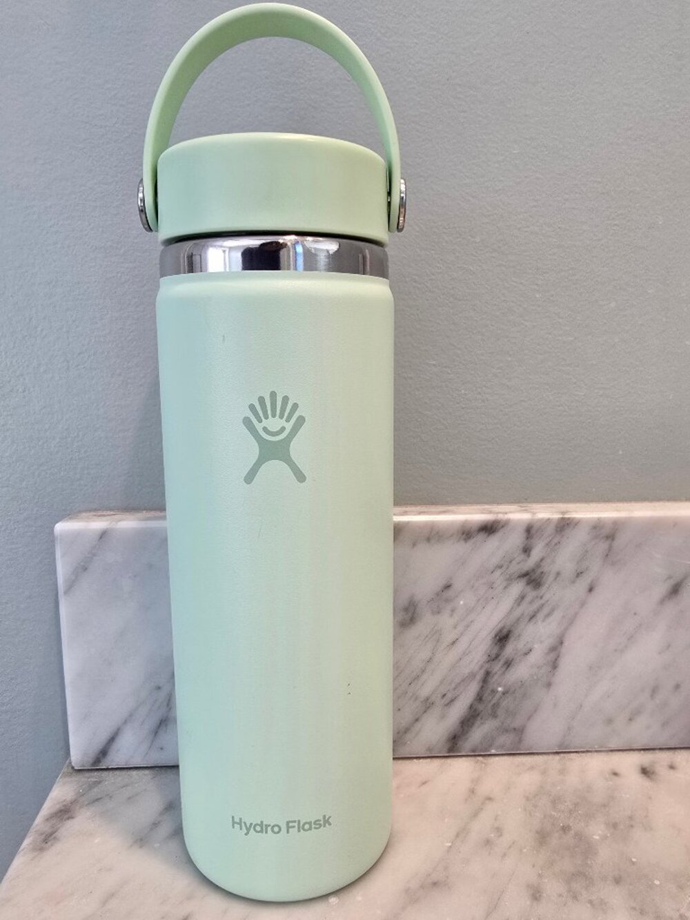 Hydro Flask 20 oz Wide Mouth Bottle in Aloe Green Color